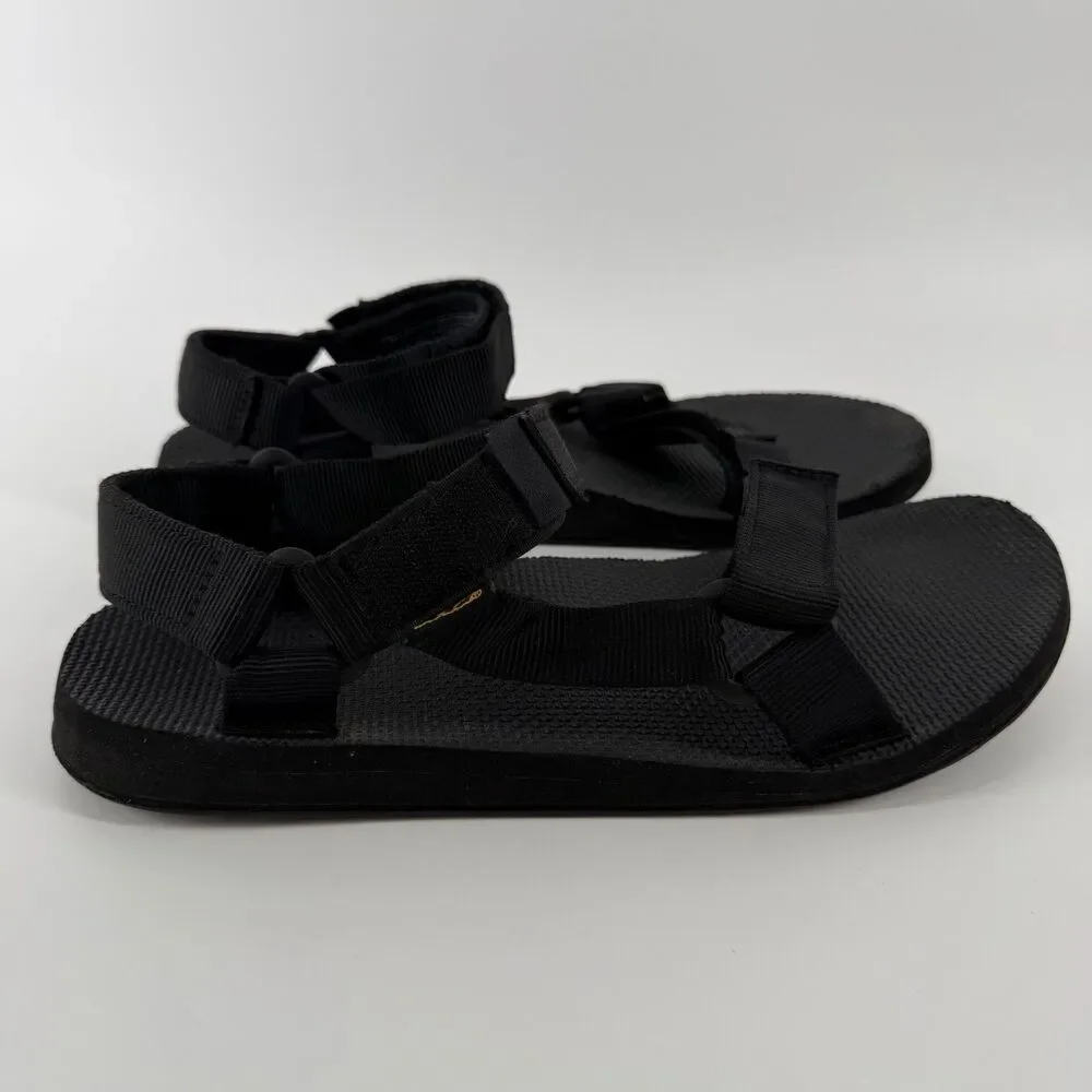 Teva Original Universal Sandals Men 10 Black Outdoor Waterproof Adjustable Strap